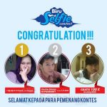 pemenang kontes selfie air minum biru