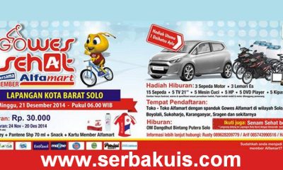 Gowes sehat bersama member alfamart