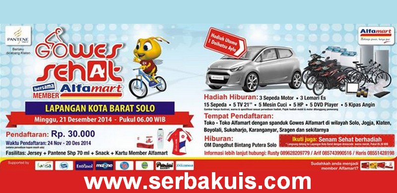 Gowes sehat bersama member alfamart