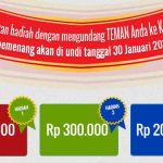 Kontes Undang Teman Berhadiah Uang 1 Juta Rupiah