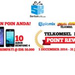 Poin Reward Hadiah 2 Sony Xperia Z2, 10 ASUS Zenfone 4, Pulsa