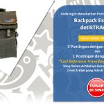 Tukar Postingan Blog Dengan Backpack Exclusive