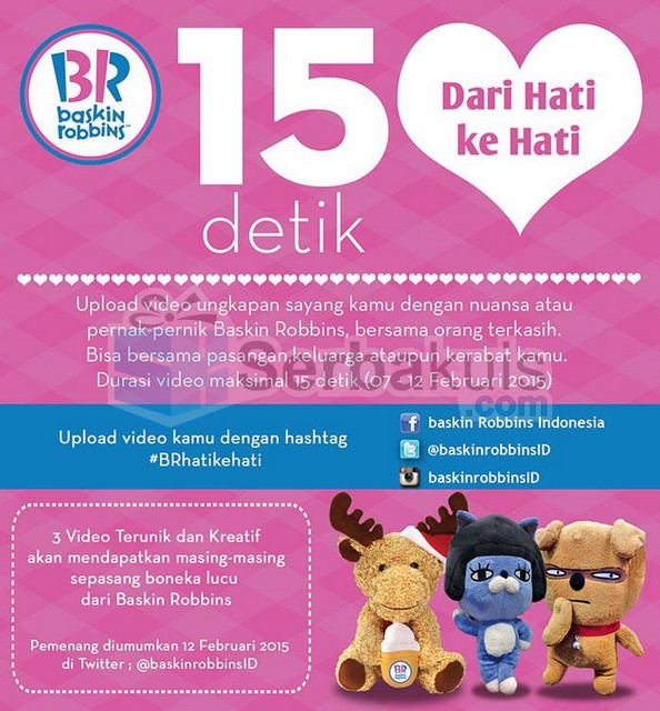 Kontes Video 15 Detik Dari Hati Ke Hati Hadiah Boneka Lucu