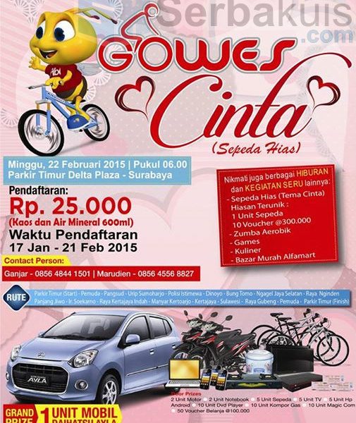 Event Gowes Cinta Alfamart Surabaya