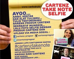 Kontes Cartenz Take Note Selfie Hadiah ASUS Fonepad 8