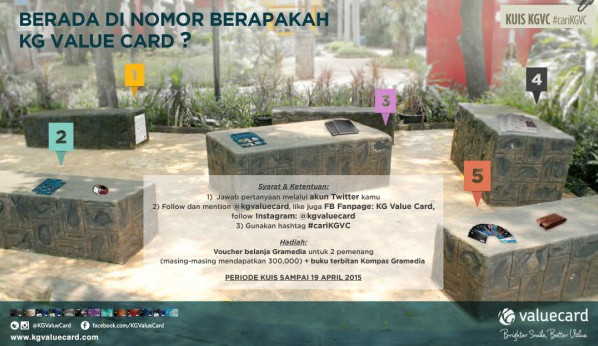 Kuis Cari KGVC Berhadiah Voucher Gramedia 600K + Buku
