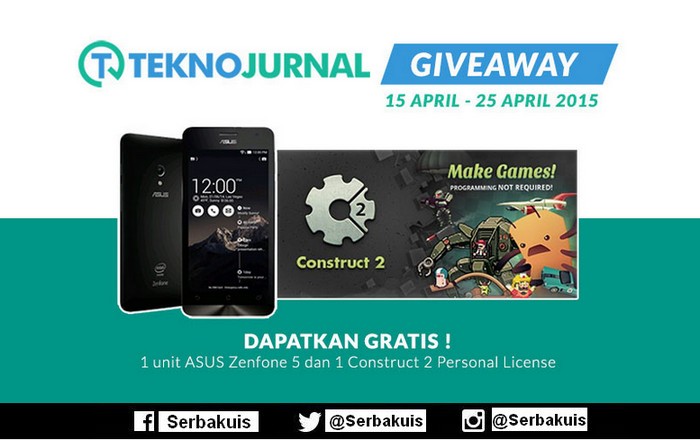 Kuis TeknoJurnal Hadiah Zenfone 5 & Lisensi Construct 2