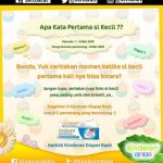 Kata Pertama Si Kecil