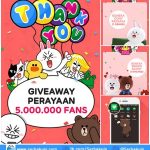 Kontes 5 Juta Fans Line Deco Hadiah Boneka Raksasa