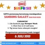 Kontes Hook Surprise Berhadiah SAMSUNG Galaxy Star Plus Duos