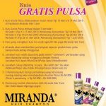 Kuis Miranda Hair Care Gratis Pulsa Total 300 Ribu