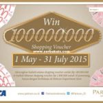 Undian Parkson Berhadiah Voucher Belanja Total 110 Juta