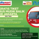 Promo Alfamart Berhadiah 940 Tiket Bus Mudik Balik ke Jakarta