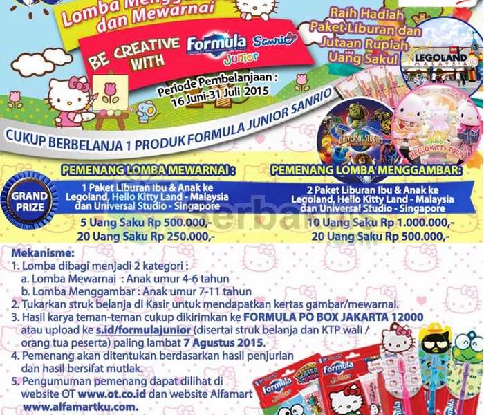 Kontes Menggambar & Mewarnai Be Creative With Formula
