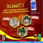 Pemenang 3 SAMSUNG Galaxy V dari Teh Kotak Activity