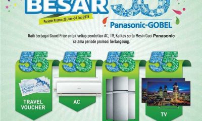 Undian Menang Besar Panasonic Berhadiah 55 TV, Kulkas, AC & Voucher Travel