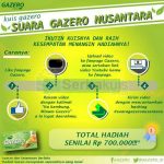 Kontes video Suara Gazero Nusantara Berhadiah Total 700K