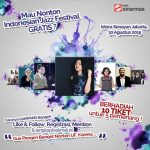 Kuis Bank SinarMas Berhadiah 10 Tiket Indonesia Jazz Festival
