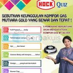 Kuis Hock Berhadiah 5 Kompor Gas MTSilver