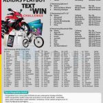 Pemenang Undian Text & Win Adidas Playboy Alfamart