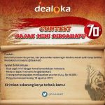 Kontes Sajak Mini Dirgahayu Dealoka Berhadiah Pulsa - Dealoka mengadakan kontes sajak mini dalam rangka Dirgahayu Indonesia ke 70. Tersedia voucher pulsa Rp.50.000 bagi 3 orang pemenang.