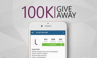 Elzatta 100K Giveaway Berhadiah 3 Bingkisan Menarik
