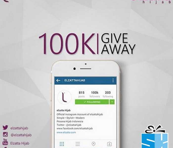 Elzatta 100K Giveaway Berhadiah 3 Bingkisan Menarik