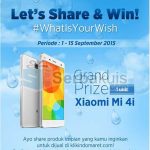 Kuis What Is Your Wish Berhadiah Xiaomi Mi 4i