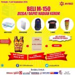 Promo M-150 Berhadiah DVD Player Powerbank Tas Kaos