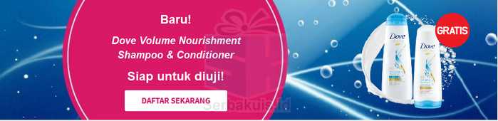 Sample Gratis Produk Dove Sample Gratis Produk Dove