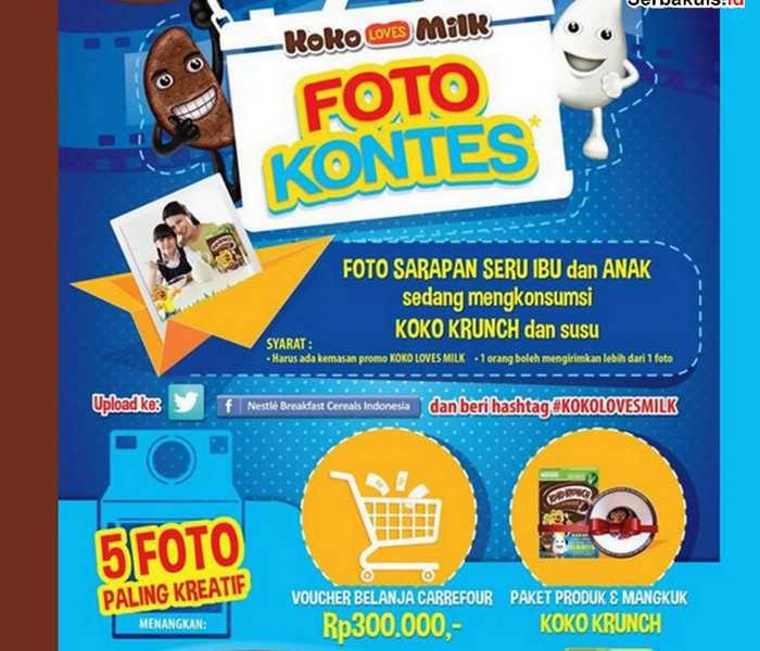 Kontes Foto Koko Loves Milk Berhadiah Voucher Carrefour & Produk