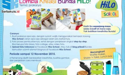 Kontes Kreasi Bunda HiLo Berhadiah Waffle Maker, Shake 'n Take & Lunch Box