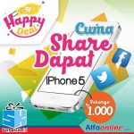 Kontes Share Berhadiah iPhone 5 seharga Rp 1000