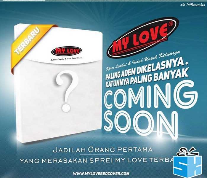 Kuis My Love Coming Soon Berhadiah Produk Sprei Terbaru