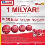 Promo SGM Alfamart Berhadiah Belanja Gratis 1 Milyar