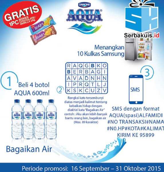 Undian Aqua Bagaikan Air Berhadiah 10 Kulkas SAMSUNG
