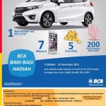 Undian BCA Alfamart Berhadiah Mobil HONDA Jazz RS 1.5 CVT