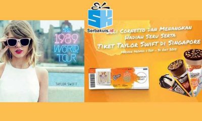Undian LINE Cornetto Berhadiah 150 Paket Konser Taylor Swift Singapura
