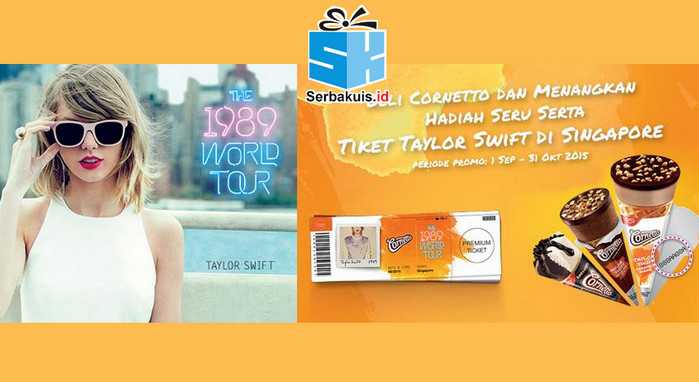 Undian LINE Cornetto Berhadiah 150 Paket Konser Taylor Swift Singapura