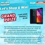 Undian Shop & Win Klikindomaret Berhadiah ASUS Zenfone 2 32GB