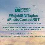 Rejeki BNI Taplus Photo Contest
