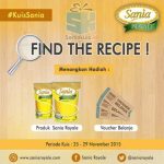 Kuis Find The Recipe Sania Berhadiah Produk & Voucher