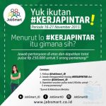 Kuis Kerja Pintar Jobsmart Berhadiah Pulsa 250K