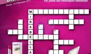 TEKA TEKI SILANG MIRABELLA COSMETICS PERIODE NOVEMBER 2015