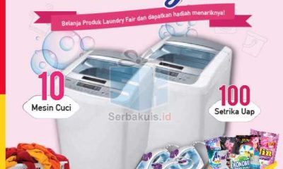 Promo Laundry Fair Alfamart Berhadiah 10 Mesin Cuci & 100 Setrika Uap