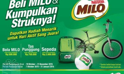 Promo Milo Berhadiah Langsung Sepeda, Tas & Bola