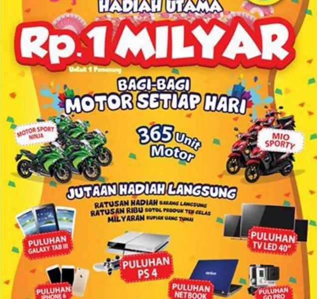 Promo Milyaran Teh Gelas 2015-2016 Berhadiah 365 Motor