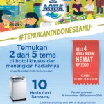 Promo Aqua Temukan Indonesiamu Alfamidi Berhadiah 10 Mesin Cuci