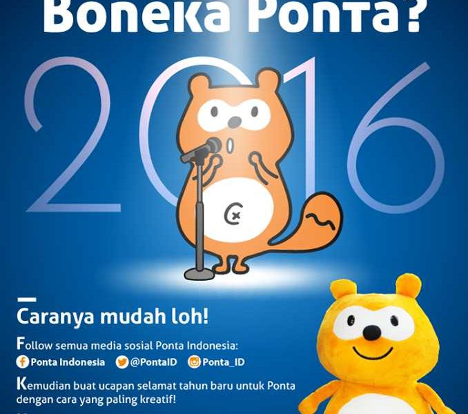 Kontes Ucapan Selamat Tahun Baru Behadiah 5 Boneka Ponta