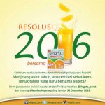 Kuis Resolusi Vegeta 2016 Berhadiah Pulsa Total 1 Juta